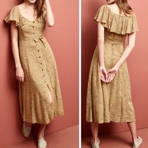 SALE! Anthropology Bolano Leopard Print Dress